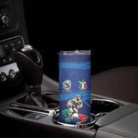 Italian Republic Rugby Custom Skinny Tumbler Sporty Style