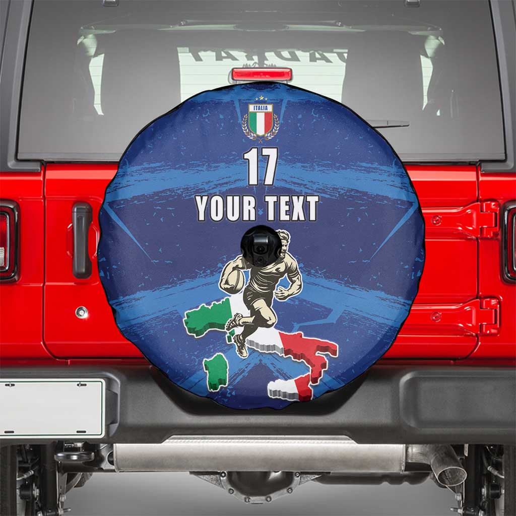 Italian Republic Rugby Custom Spare Tire Cover Sporty Style