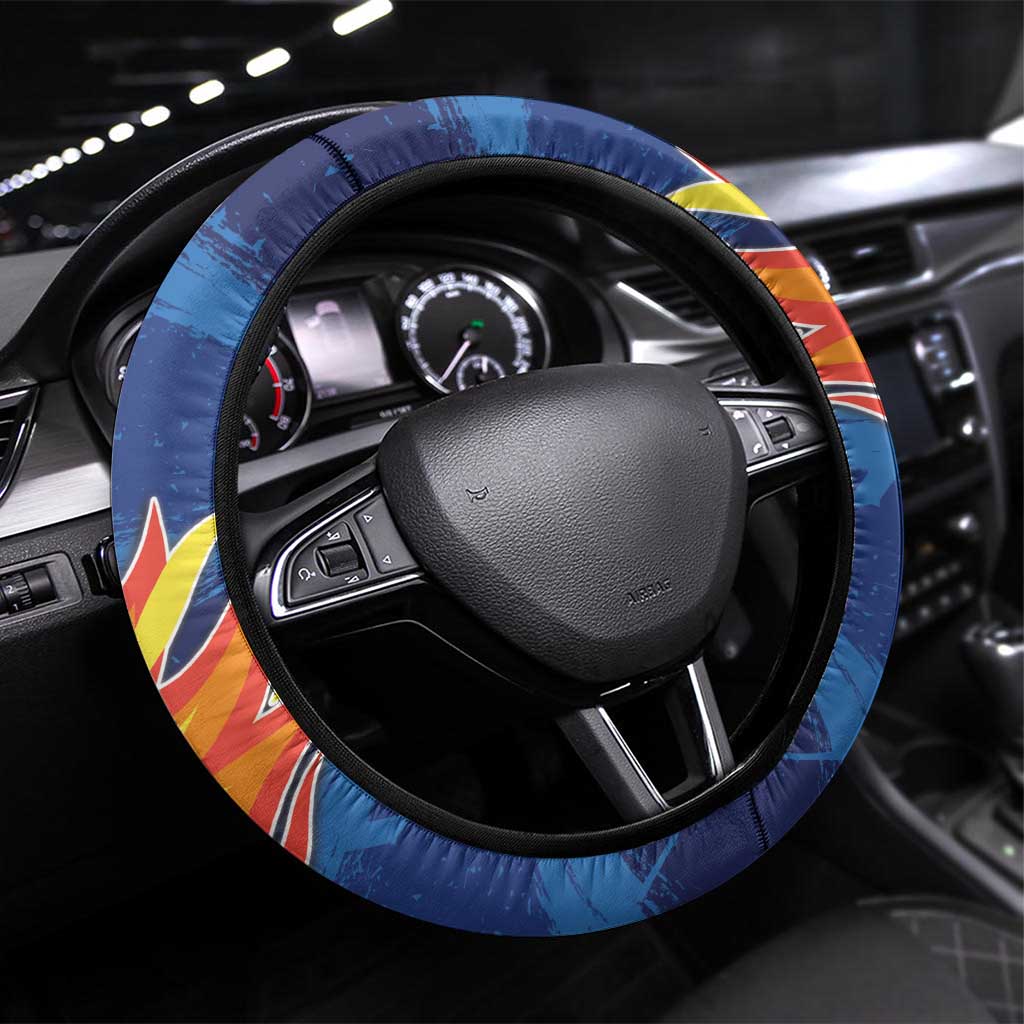 Italian Republic Rugby Steering Wheel Cover Sporty Style