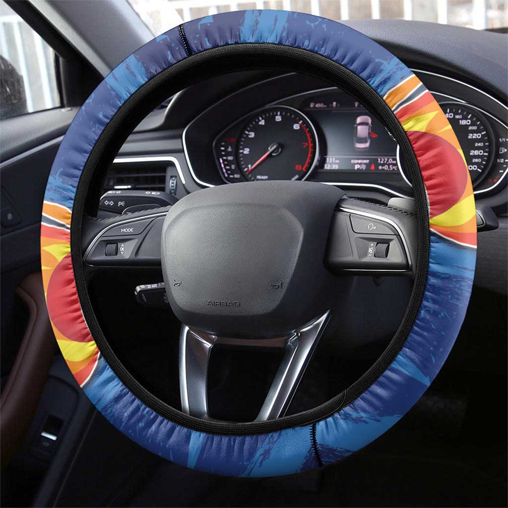 Italian Republic Rugby Steering Wheel Cover Sporty Style