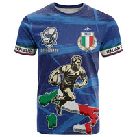 Italian Republic Rugby Custom T Shirt Sporty Style