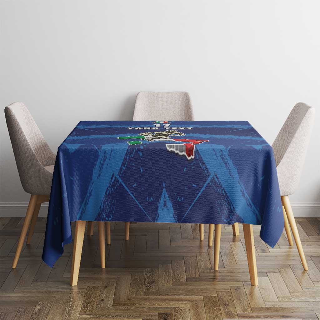 Italian Republic Rugby Custom Tablecloth Sporty Style
