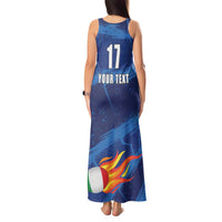 Italian Republic Rugby Custom Tank Maxi Dress Sporty Style