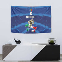 Italian Republic Rugby Custom Tapestry Sporty Style