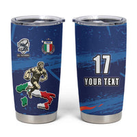 Italian Republic Rugby Custom Tumbler Cup Sporty Style