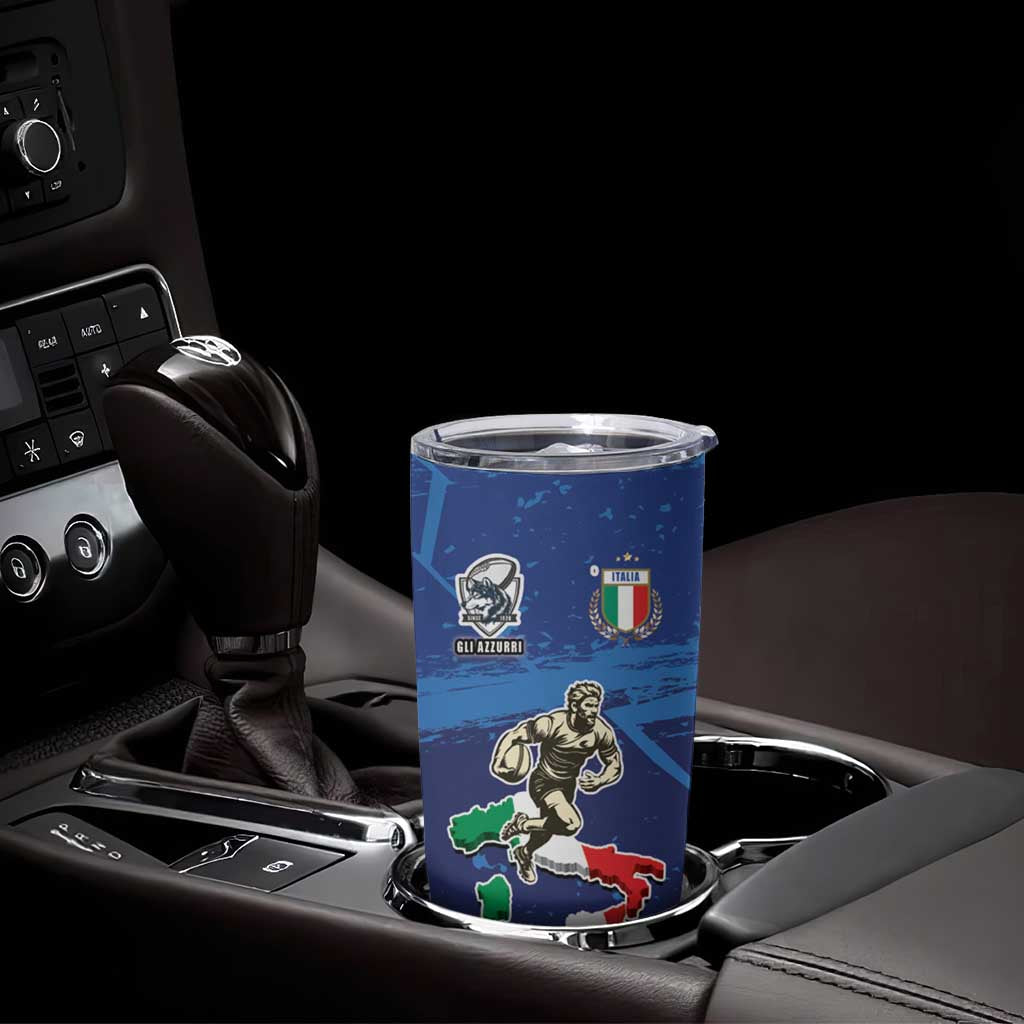 Italian Republic Rugby Custom Tumbler Cup Sporty Style