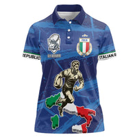 Italian Republic Rugby Custom Women Polo Shirt Sporty Style