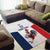 France Rugby Custom Area Rug Come on Les Bleus White Style