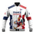 France Rugby Custom Baseball Jacket Come on Les Bleus White Style