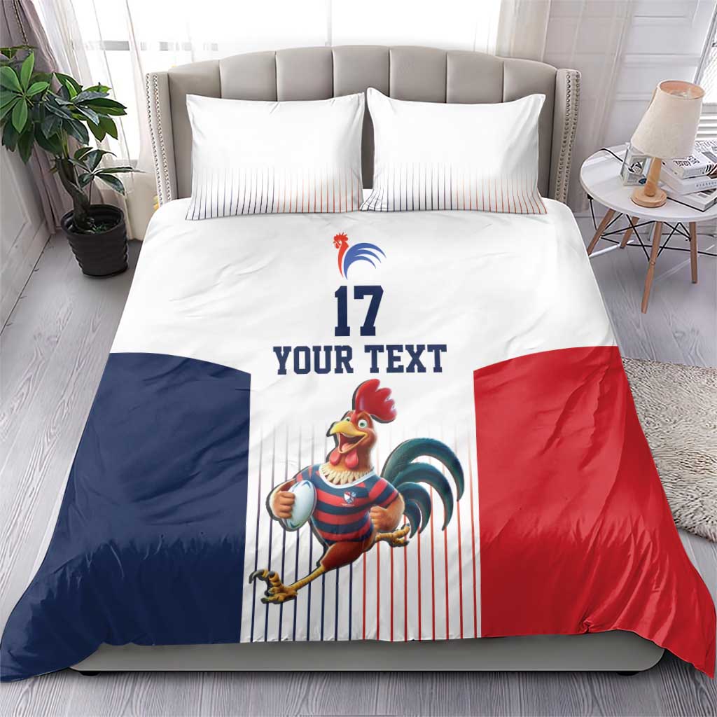 France Rugby Custom Bedding Set Come on Les Bleus White Style