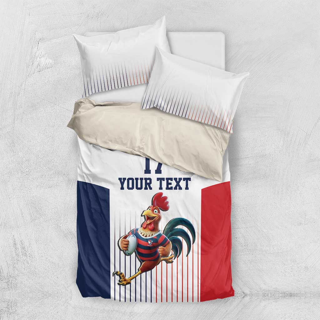 France Rugby Custom Bedding Set Come on Les Bleus White Style