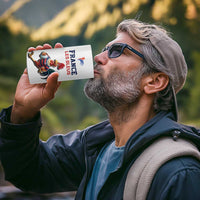 France Rugby Custom 4 in 1 Can Cooler Tumbler Come on Les Bleus White Style