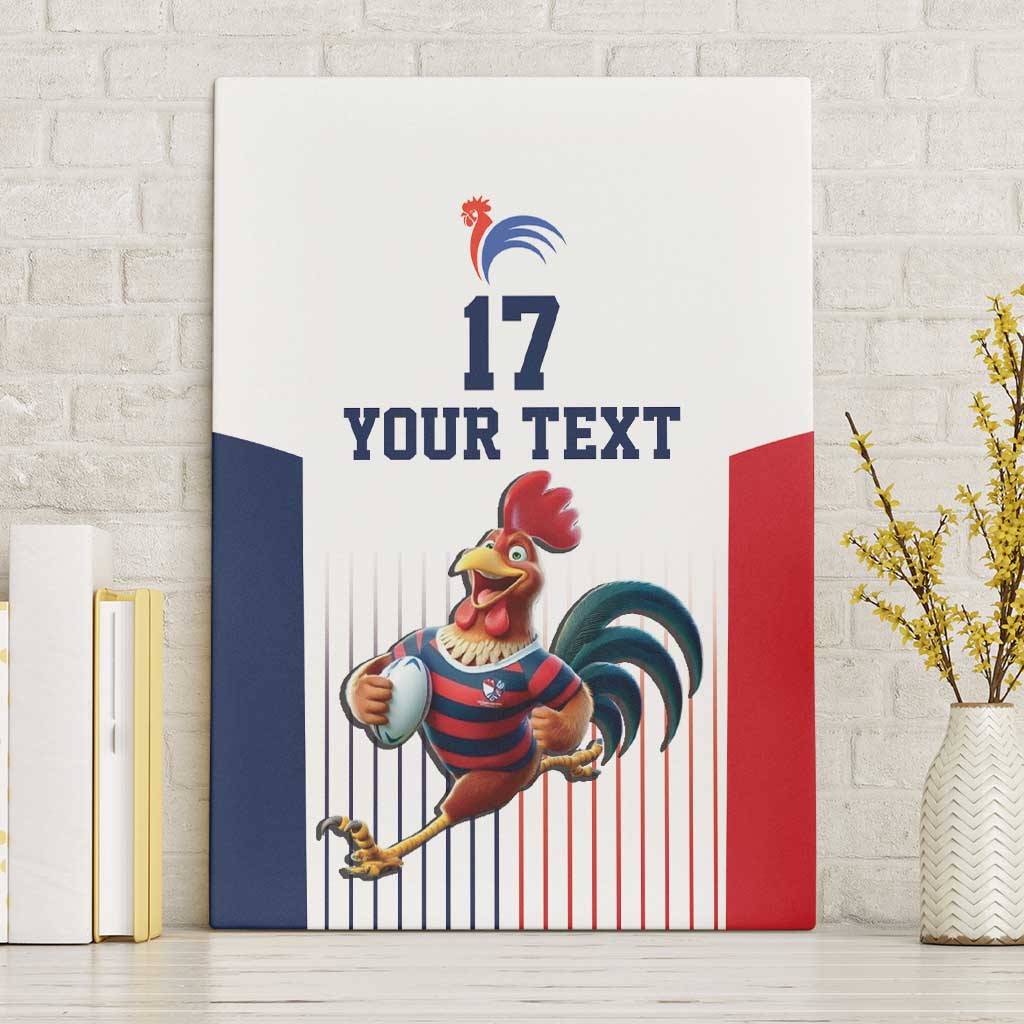 France Rugby Custom Canvas Wall Art Come on Les Bleus White Style