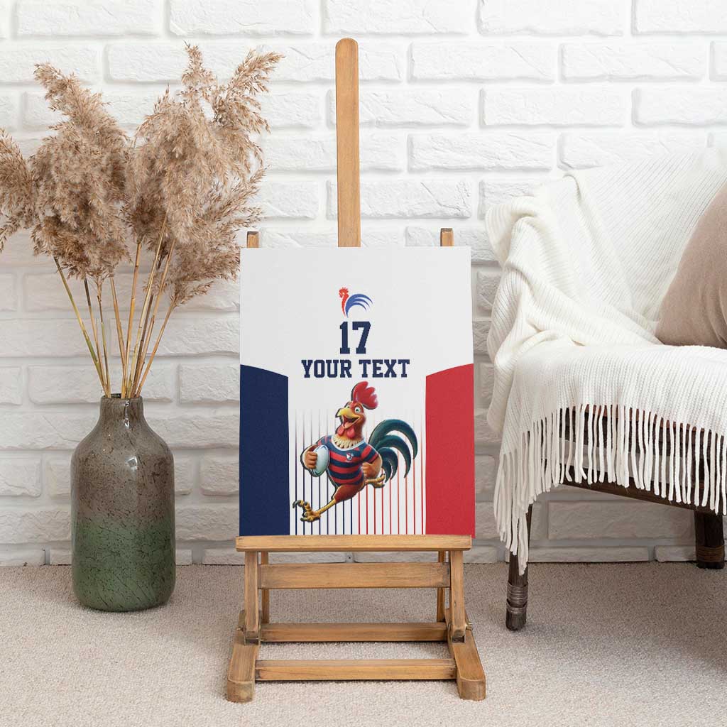 France Rugby Custom Canvas Wall Art Come on Les Bleus White Style