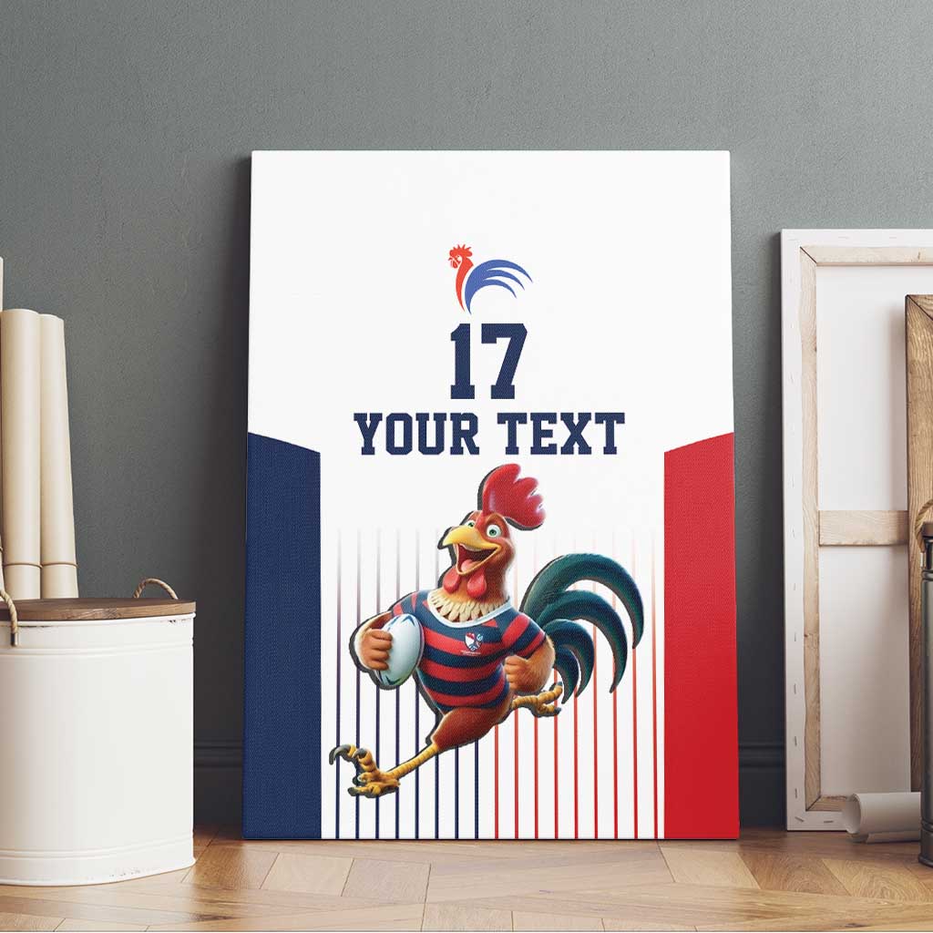 France Rugby Custom Canvas Wall Art Come on Les Bleus White Style