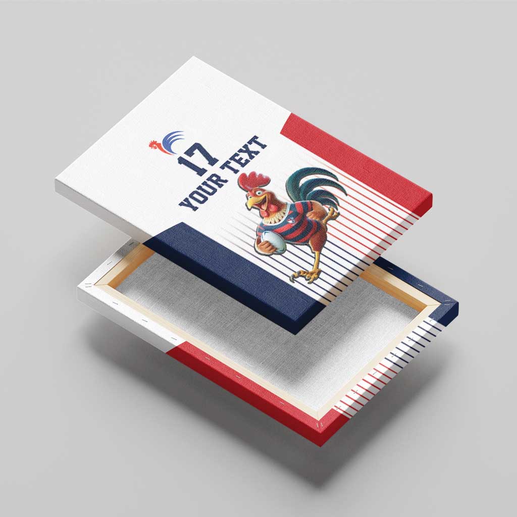 France Rugby Custom Canvas Wall Art Come on Les Bleus White Style