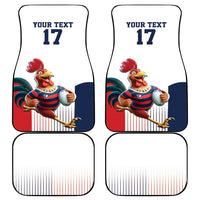 France Rugby Custom Car Mats Come on Les Bleus White Style