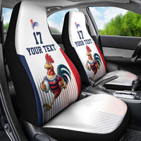 France Rugby Custom Car Seat Cover Come on Les Bleus White Style