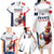 France Rugby Custom Family Matching Long Sleeve Bodycon Dress and Hawaiian Shirt Come on Les Bleus White Style
