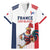 France Rugby Custom Family Matching Mermaid Dress and Hawaiian Shirt Come on Les Bleus White Style