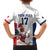 France Rugby Custom Family Matching Off The Shoulder Long Sleeve Dress and Hawaiian Shirt Come on Les Bleus White Style