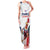 France Rugby Custom Family Matching Tank Maxi Dress and Hawaiian Shirt Come on Les Bleus White Style