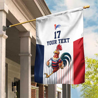 France Rugby Custom Garden Flag Come on Les Bleus White Style