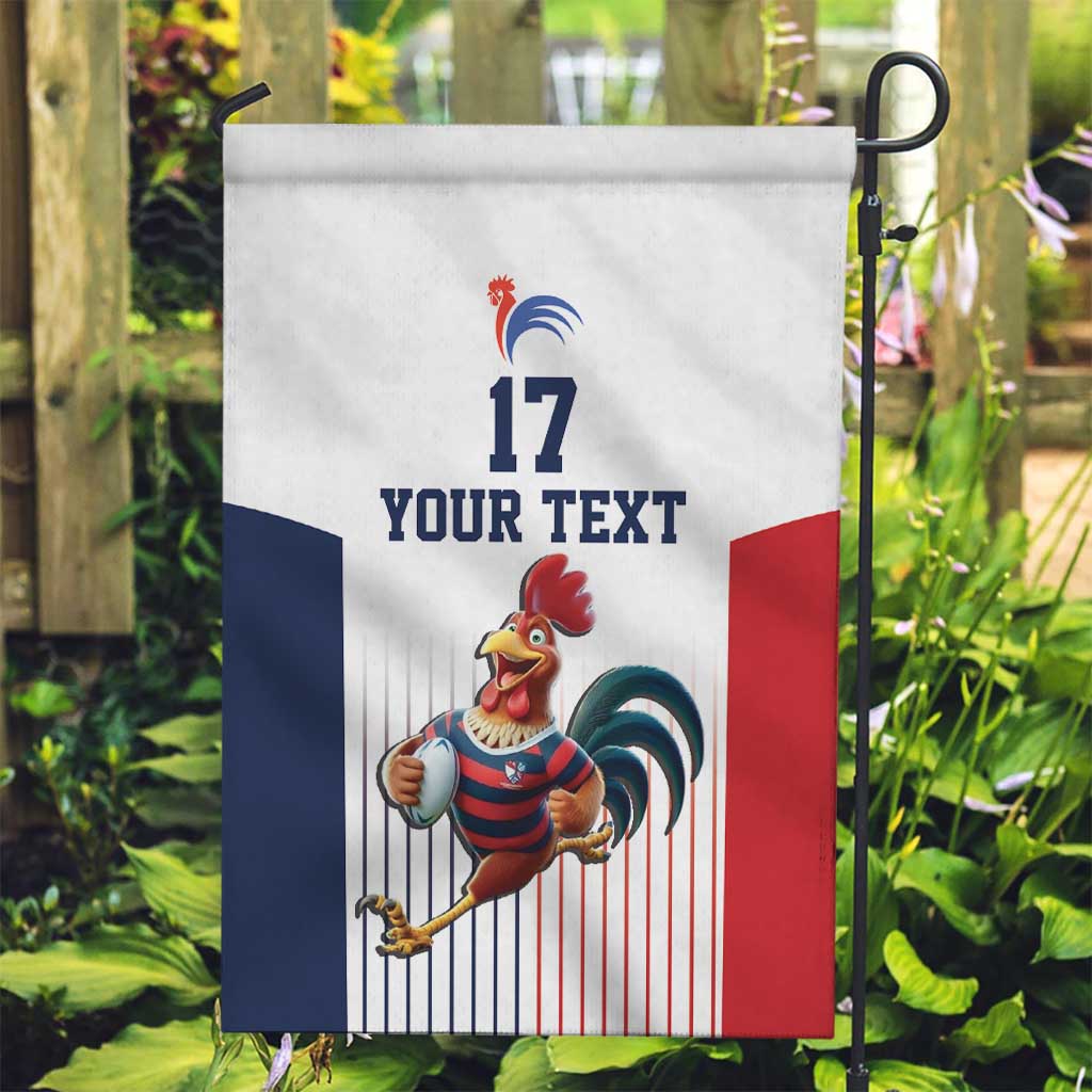 France Rugby Custom Garden Flag Come on Les Bleus White Style