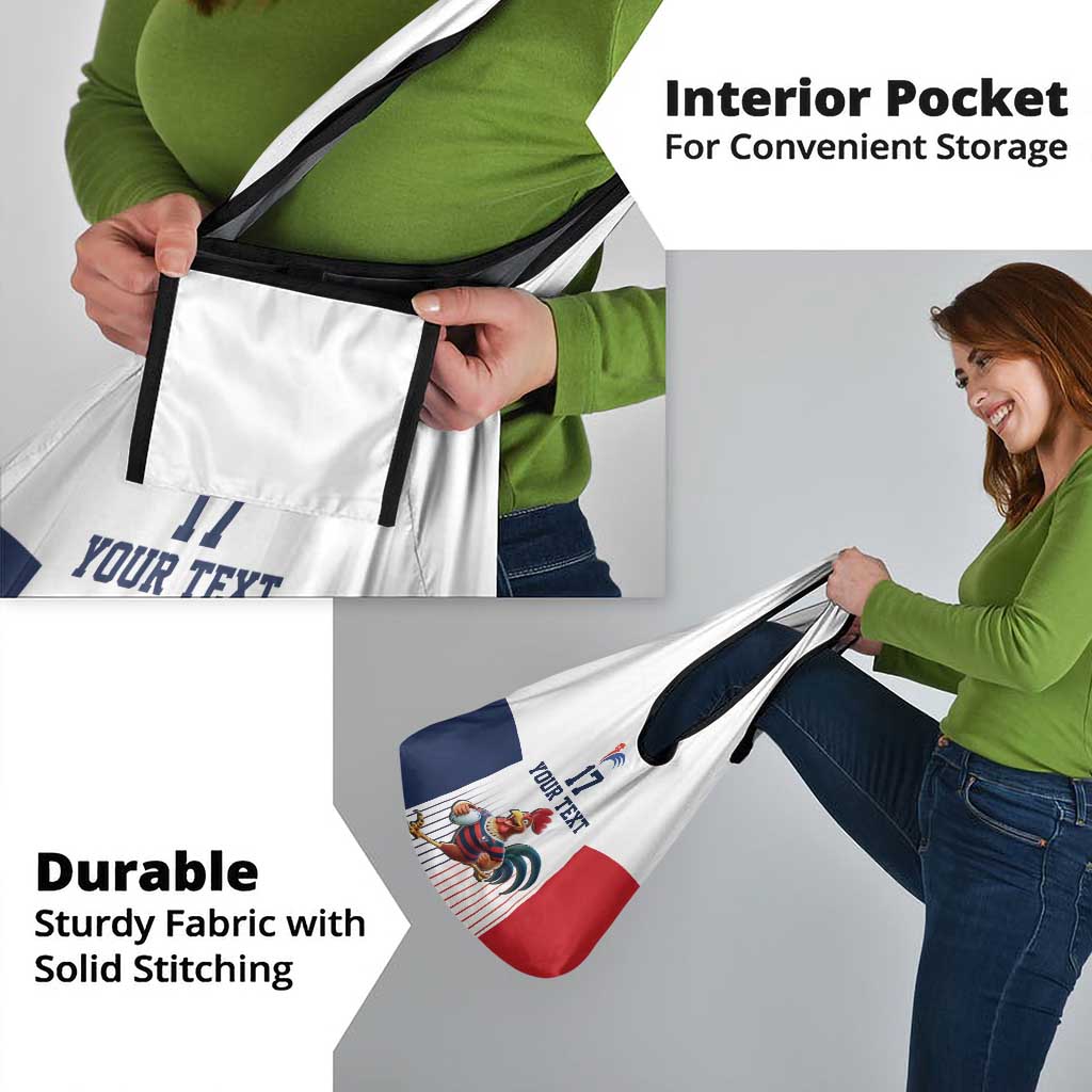 France Rugby Custom Grocery Bag Come on Les Bleus White Style