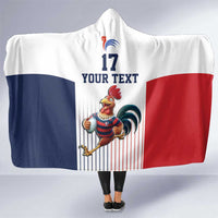 France Rugby Custom Hooded Blanket Come on Les Bleus White Style