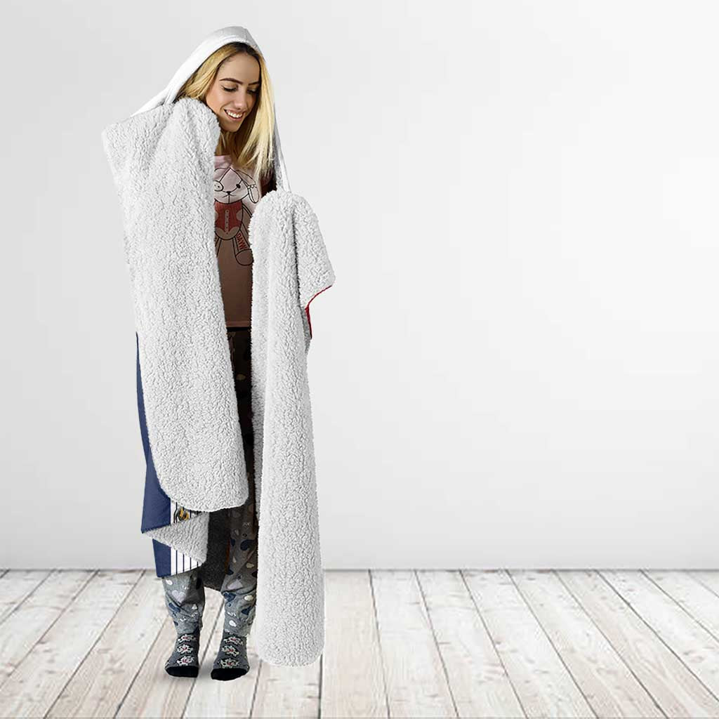 France Rugby Custom Hooded Blanket Come on Les Bleus White Style