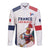 France Rugby Custom Long Sleeve Button Shirt Come on Les Bleus White Style