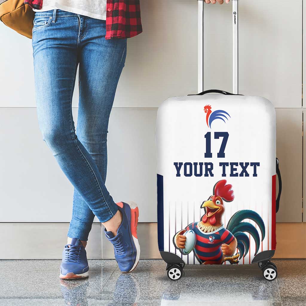 France Rugby Custom Luggage Cover Come on Les Bleus White Style