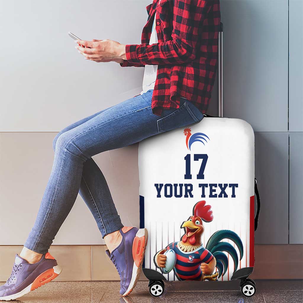 France Rugby Custom Luggage Cover Come on Les Bleus White Style