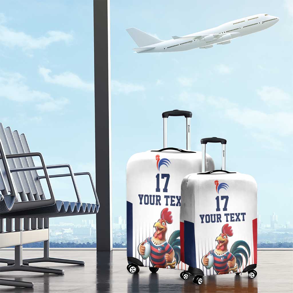 France Rugby Custom Luggage Cover Come on Les Bleus White Style