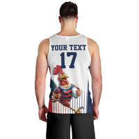 France Rugby Custom Men Tank Top Come on Les Bleus White Style