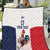 France Rugby Custom Quilt Come on Les Bleus White Style