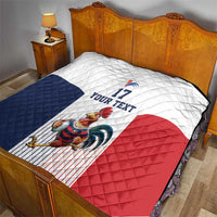 France Rugby Custom Quilt Come on Les Bleus White Style