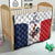 France Rugby Custom Quilt Come on Les Bleus White Style