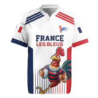France Rugby Custom Rugby Jersey Come on Les Bleus White Style