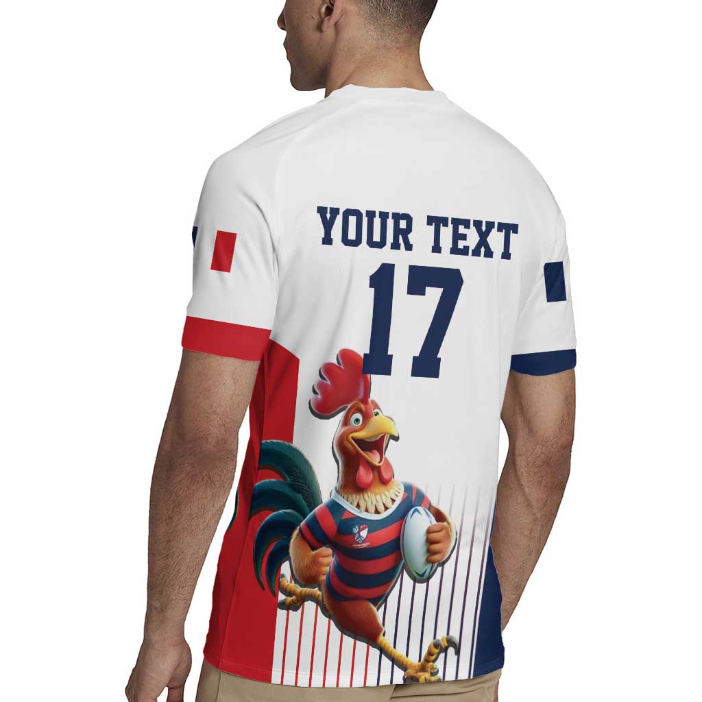 France Rugby Custom Rugby Jersey Come on Les Bleus White Style