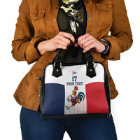 France Rugby Custom Shoulder Handbag Come on Les Bleus White Style