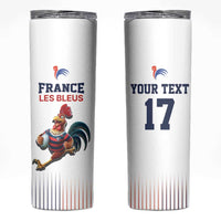 France Rugby Custom Skinny Tumbler Come on Les Bleus White Style