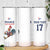France Rugby Custom Skinny Tumbler Come on Les Bleus White Style