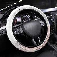 France Rugby Steering Wheel Cover Come on Les Bleus White Style