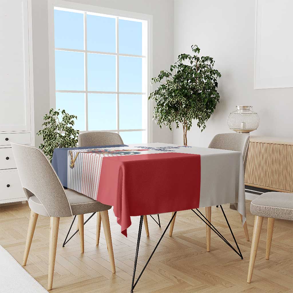 France Rugby Custom Tablecloth Come on Les Bleus White Style