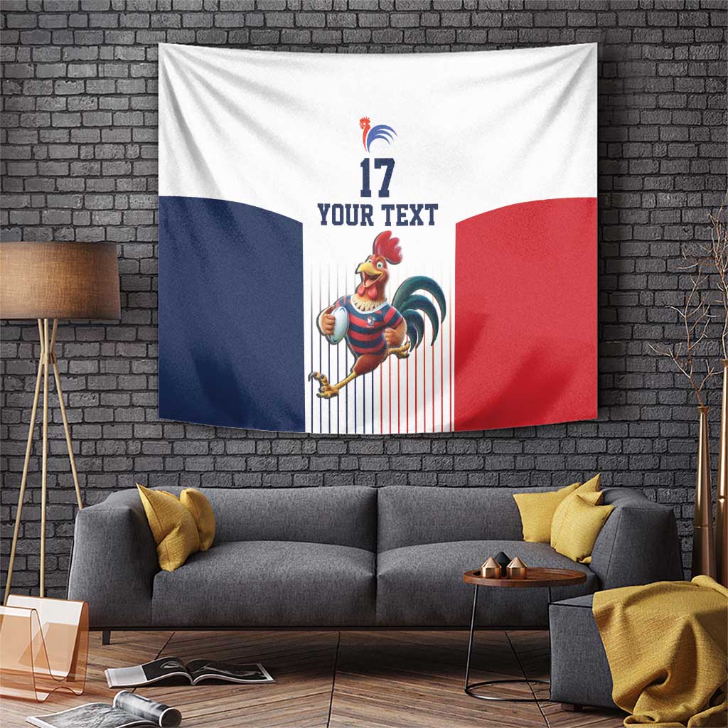 France Rugby Custom Tapestry Come on Les Bleus White Style