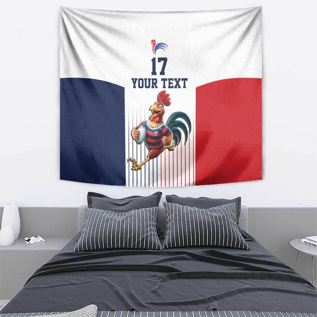 France Rugby Custom Tapestry Come on Les Bleus White Style