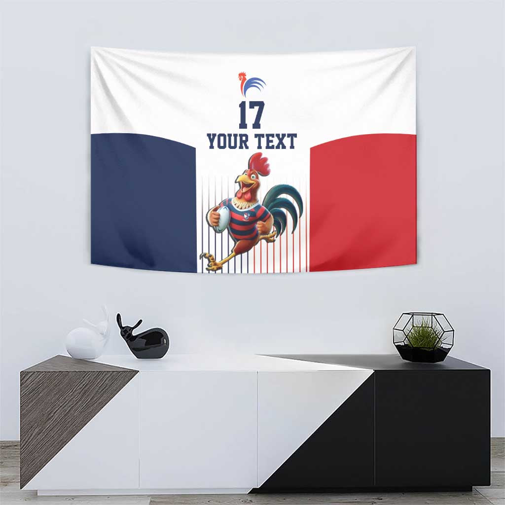France Rugby Custom Tapestry Come on Les Bleus White Style