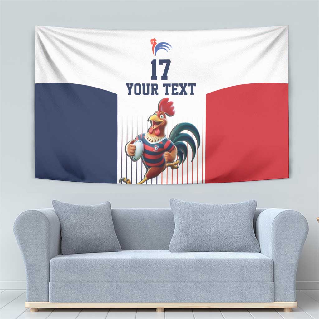 France Rugby Custom Tapestry Come on Les Bleus White Style